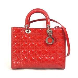 CHRISTIAN DIOR Red Shoulder Bag